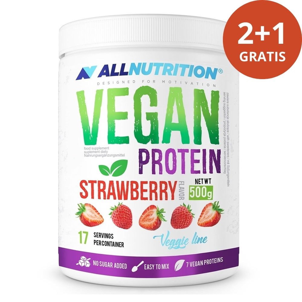 100% Vegan Protein - 500 g (2+1 GRATIS)