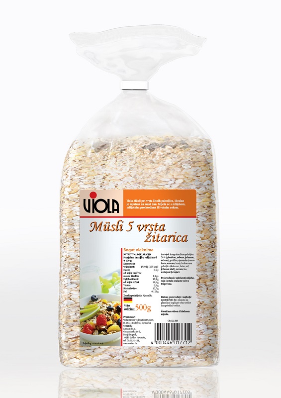 Müsli 5 vrsta žitarica - 500 g