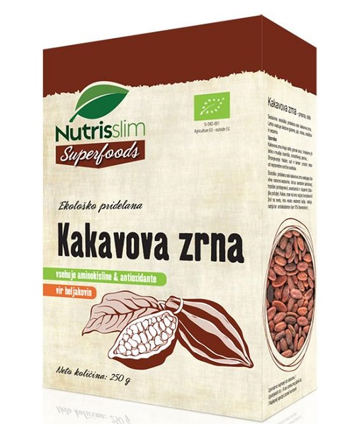 Bio Cijela kakao zrna - 250 g