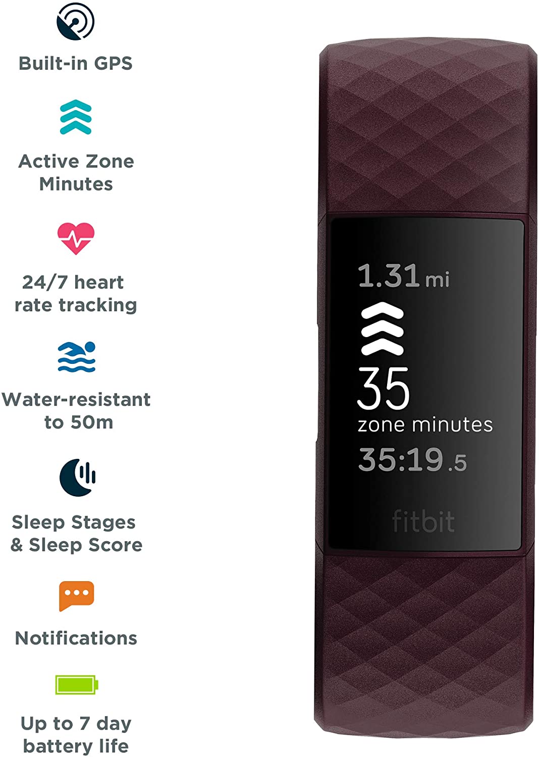 Fitbit Charge 4 (Rosewood)