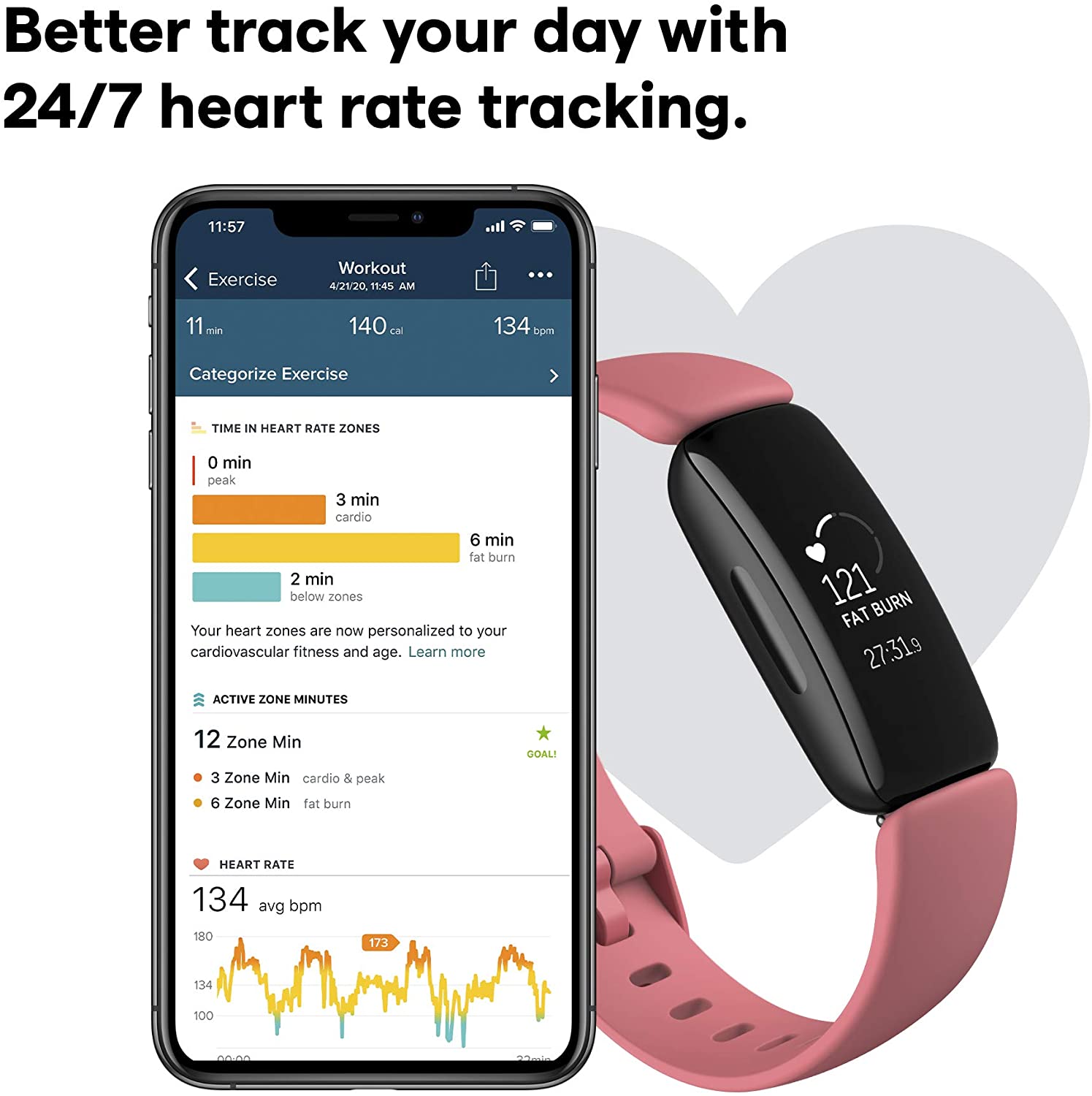 Fitbit Inspire 2 (Desert Rose)