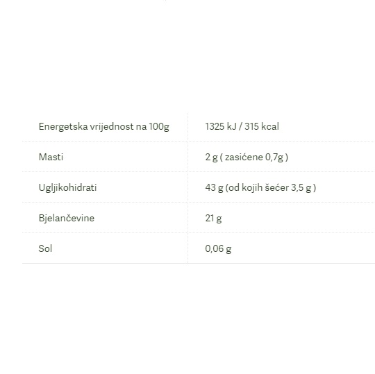 Bio Suhi grašak zeleni - 500 g