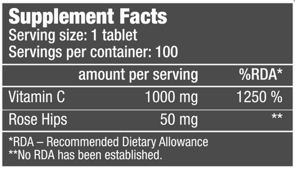 Vitamin C sa šipkom - 100 tableta