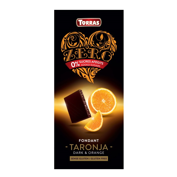 Čokolada tamna s narančom zero line - 125 g