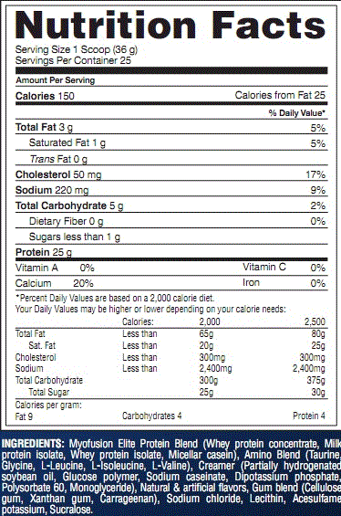 MyoFusion Elite Protein Series - 907 g