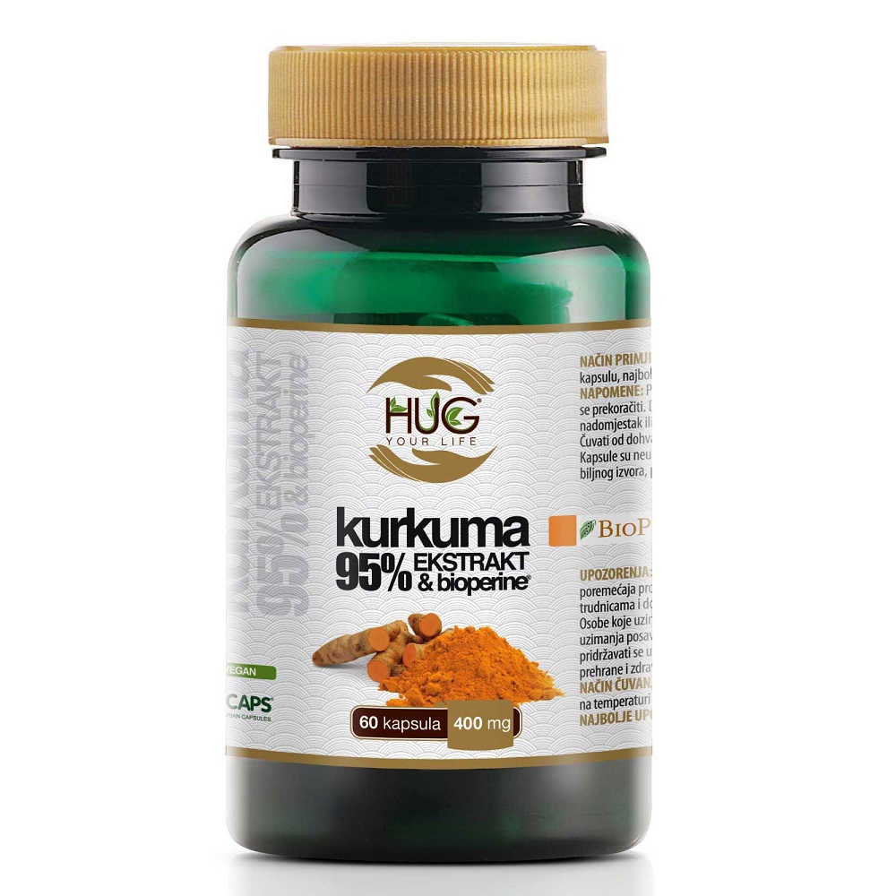 Kurkuma 95% ekstrakt & Bioperine - 60 kapsula