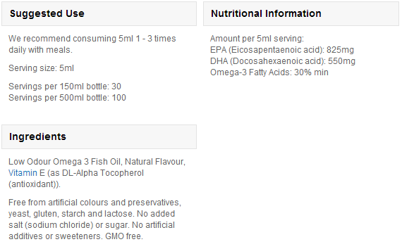 Omega 3 Liquid Super Strength - 500 ml