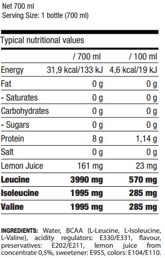 BCAA'S Drink - 700 ml