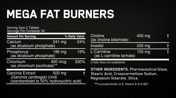 Mega Fat Burners - 60 tableta